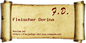 Fleischer Dorina névjegykártya